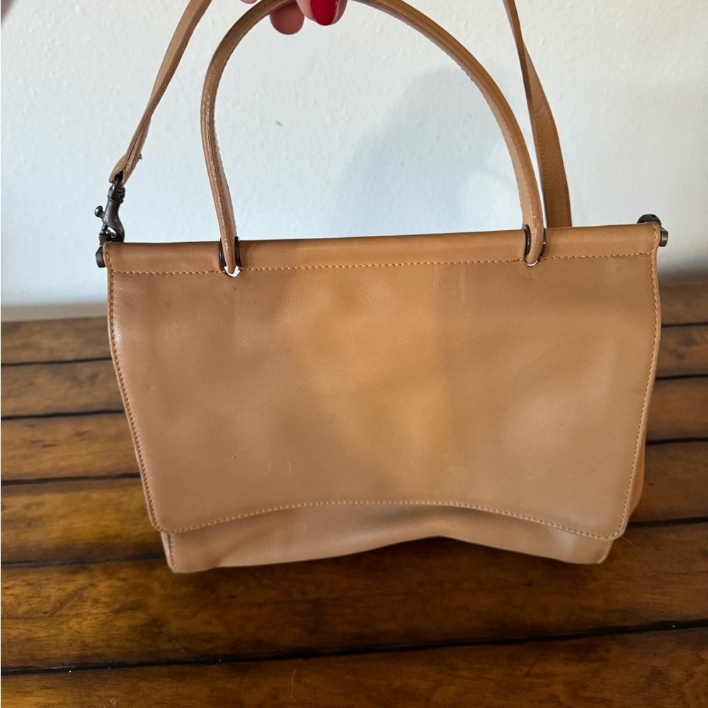 Coach Light Brown Leather Shoulder Bag
